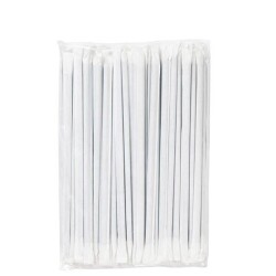 Siyah Frozen Plastik Pipet Kağıt Sargılı 8mm x 24 cm - 2