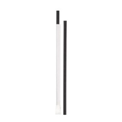Siyah Kağıt Pipet Kağıt Sargılı 6x197 mm - KullanatPazarı