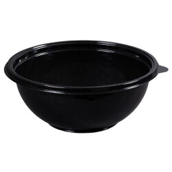Siyah Yuvarlak Salata Kasesi 1000cc PET (Kapak Hariç) - KullanatPazarı