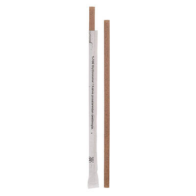 Wastepresso Ekolojik Sargılı PLA Pipet 8x240 mm - 1