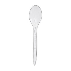 Yeni Lüks Plastik Şeffaf Kaşık 50'li 3,8 gr - KullanatPazarı